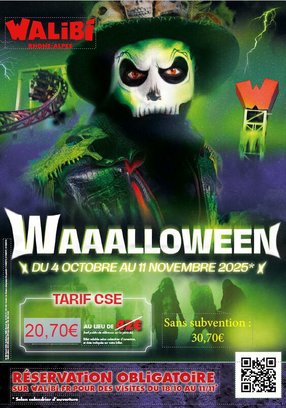 Halloween à Walibi !! 3 billets achetés = le 4è offert
