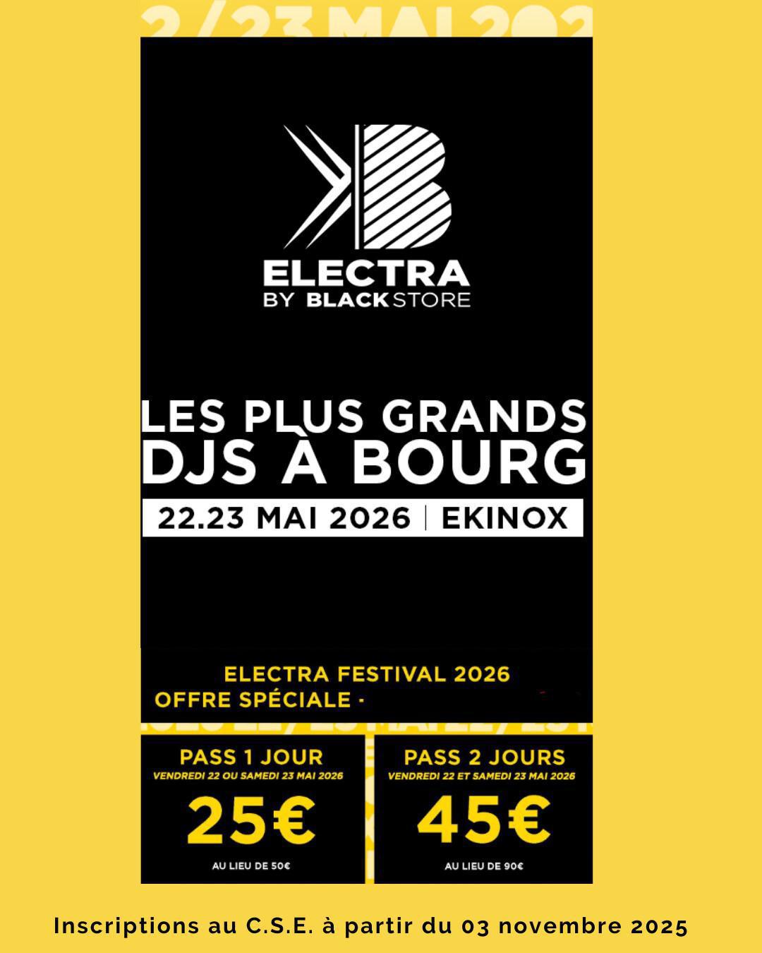 FESTIVAL ELECTRA by BLACK STORE 2026 à AINTEREXPO