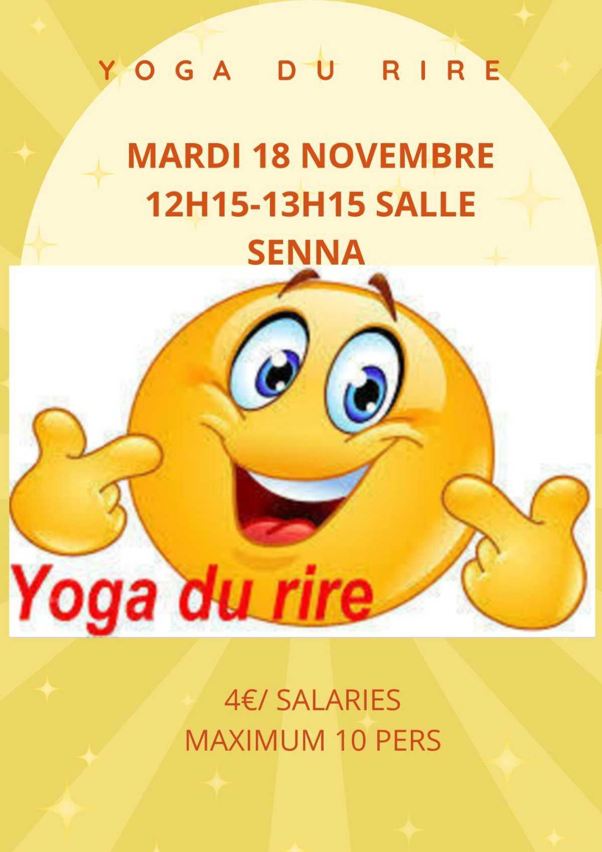 YOGA DU RIRE LE 18/11/25 YOGA DU RIRE LE 18/11/25