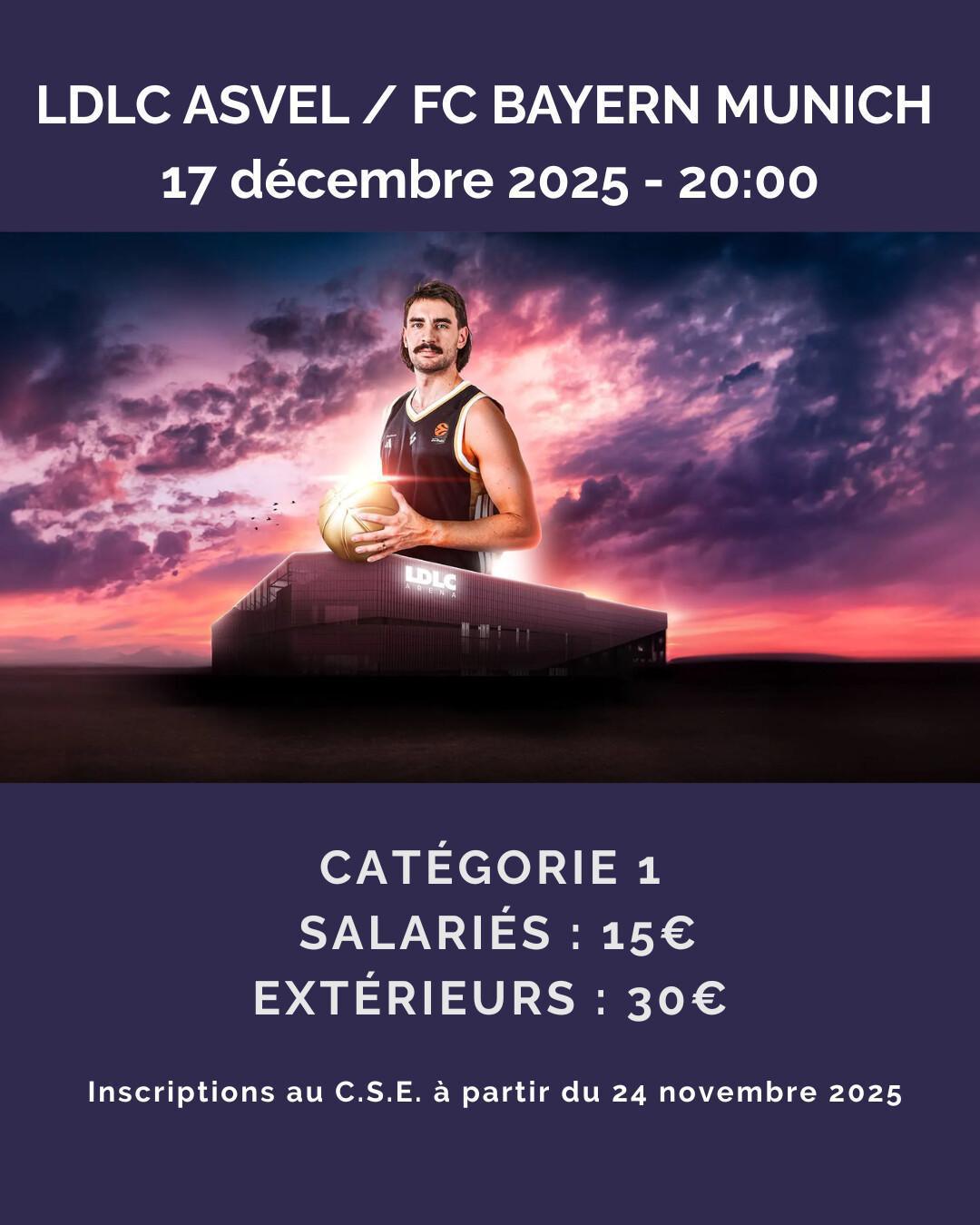 LDLC ASVEL / FC BAYERN MUNICH 17 décembre 2025 LDLC ASVEL / FC BAYERN MUNICH 17 décembre 2025