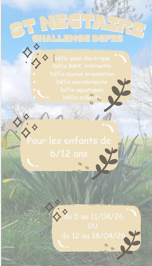 Colonie à St Nectaire pour les 6/12 ans sur vacances printemps