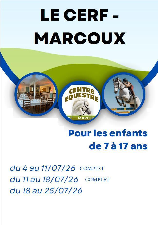 Colonie à Marcoux (CERF) pour les 7/17 ans - ETE 2026 Colonie à Marcoux (CERF) pour les 7/17 ans - ETE 2026