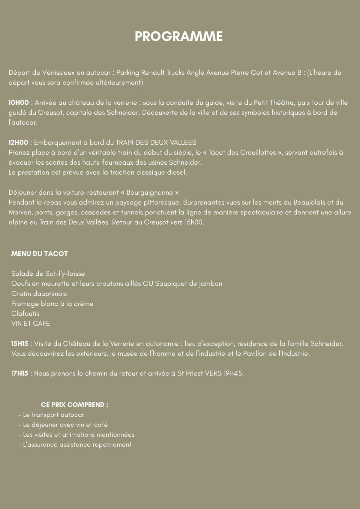 LE TRAIN DES DEUX VALLEES, LE CREUSOT le samedi 23 mai 2026 LE TRAIN DES DEUX VALLEES, LE CREUSOT le samedi 23 mai 2026