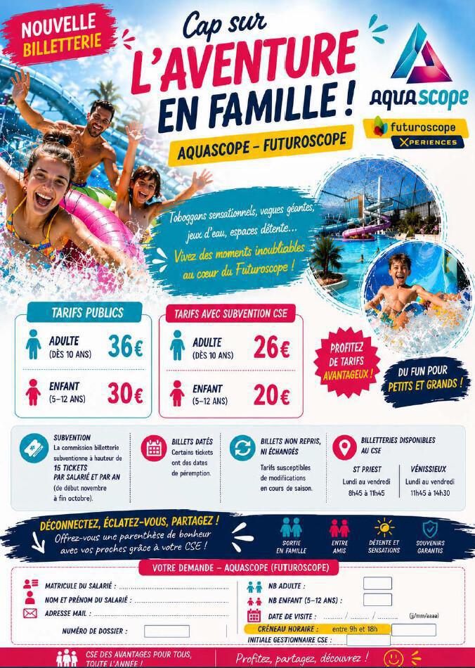 Nouveau !! Aquascope du Futuroscope
