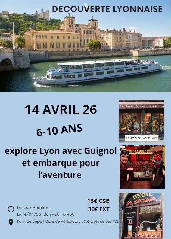 Journée Enfance Découverte de Lyon le 14/04/26