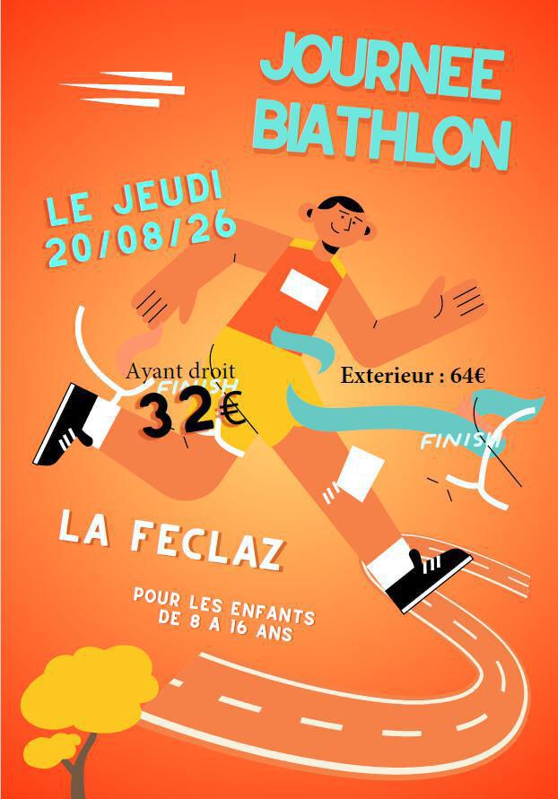 ENFANCE : JOURNEE BIATHLON - 20/08/26 - LA FECLAZ