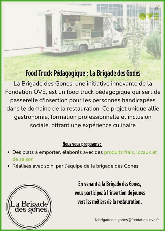La Brigade des Gones : Food Truck Pédagogique Jeudi 19 Mars Parking C2