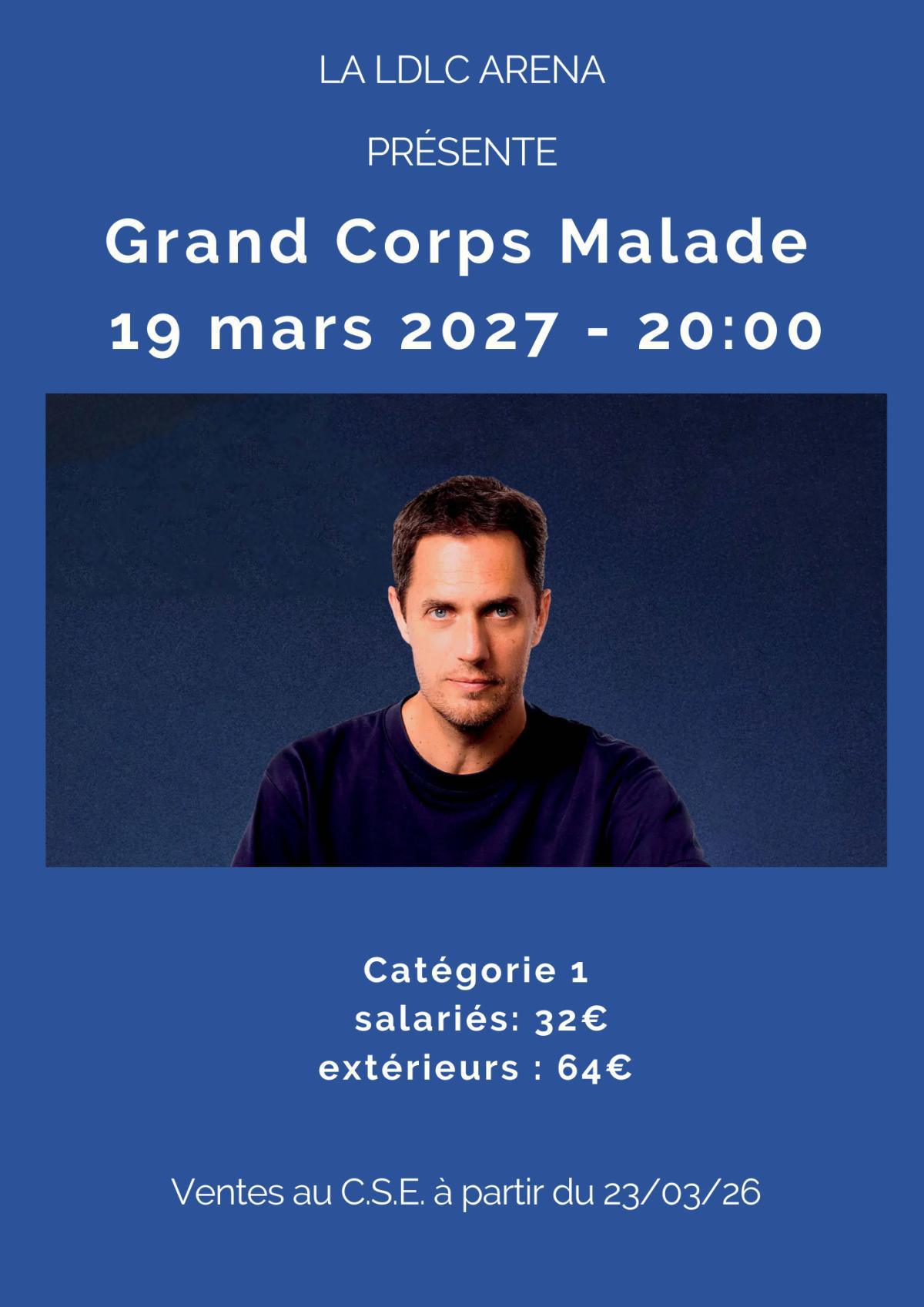 Grand Corps Malade à la LDLC le 19 mars 2027 