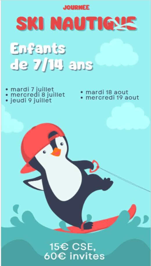 Journées enfant "ski nautique" ETE 2026