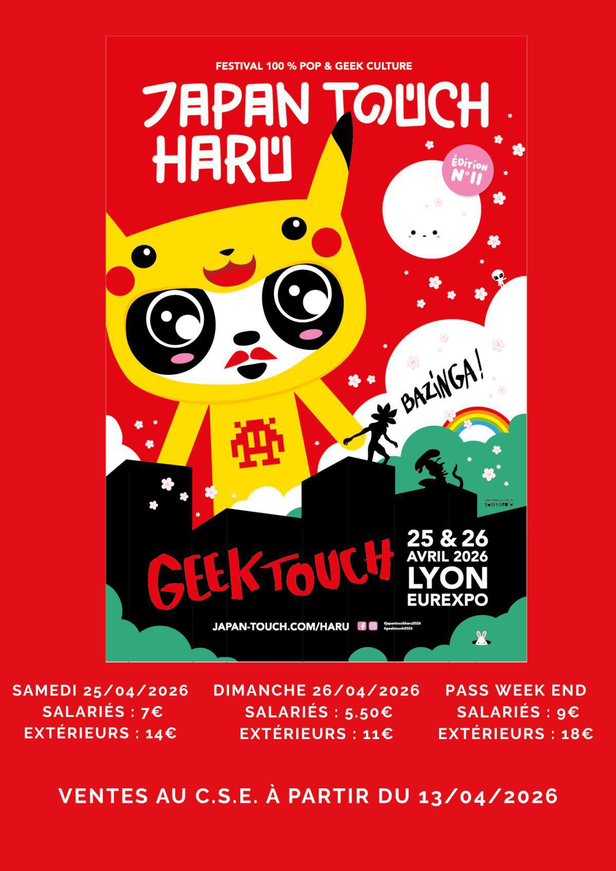 La JAPAN TOUCH HARU à Eurexpo les 25 et 26 avril 2026
