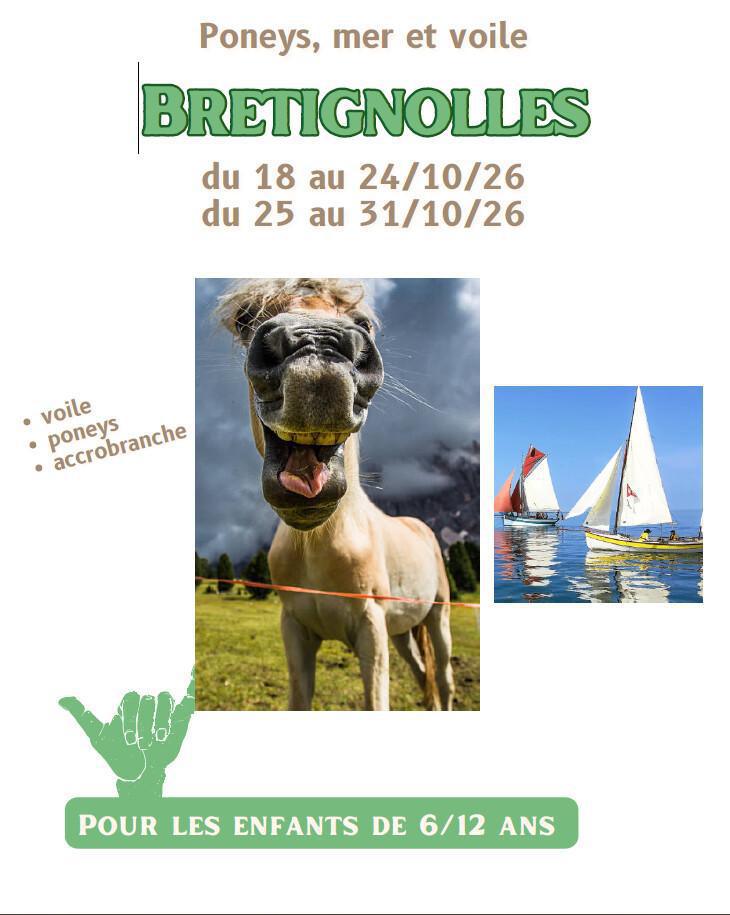Colonie à Brétignolles /mer pour les enfants de 6/12 ans - Automne 2026 Colonie à Brétignolles /mer pour les enfants de 6/12 ans - Automne 2026