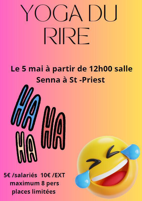 YOGA DU RIRE : Le 5 Mai 2026 
