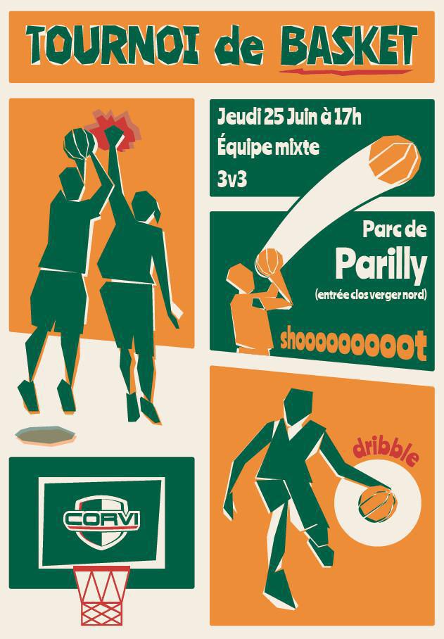 Tournoi 3X3 Basket Jeudi 25 Juin à 17h