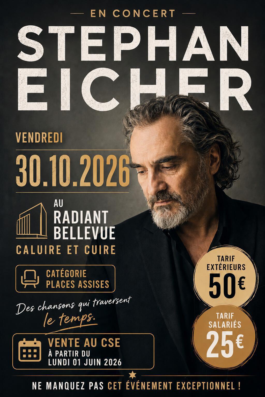STEPHAN EICHER au Radiant le 30/10/2026 STEPHAN EICHER au Radiant le 30/10/2026