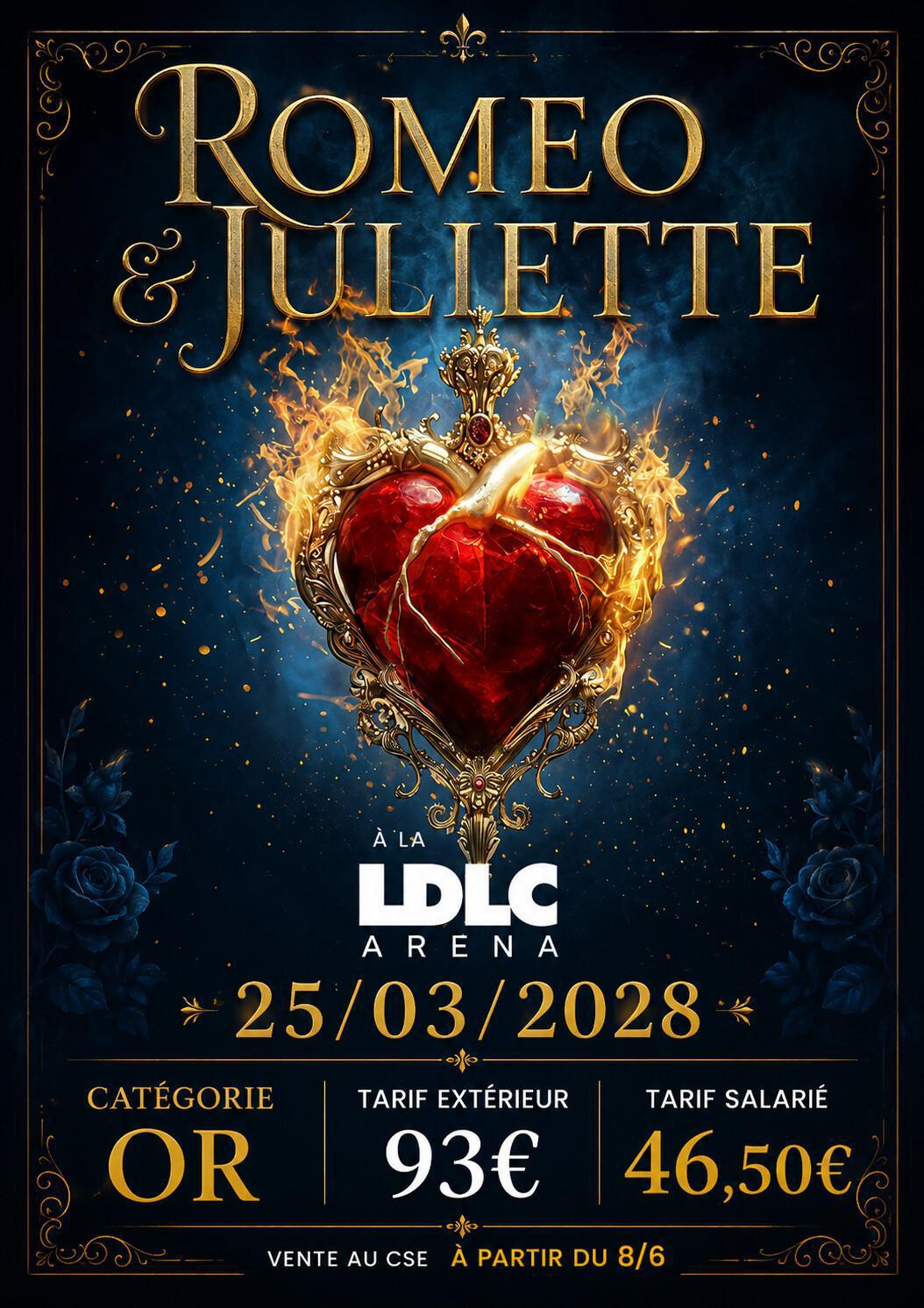 Romeo & Juliette le 25/03/2028 - 20h30 - à la LDLC ARENA Romeo & Juliette le 25/03/2028 - 20h30 - à la LDLC ARENA