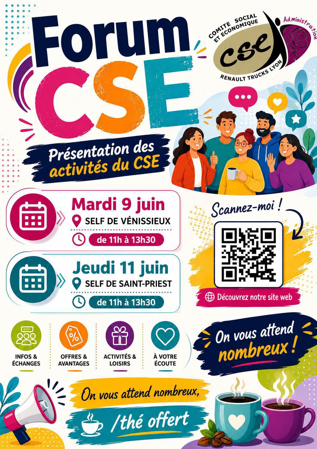Forum CSE - le 09 et 11 juin 2026