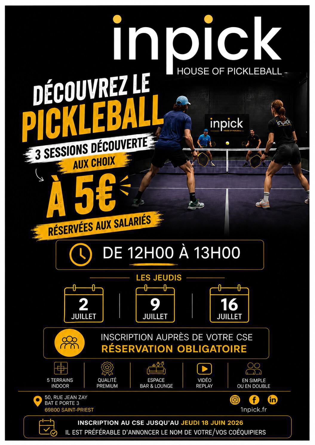 Découverte Pickleball