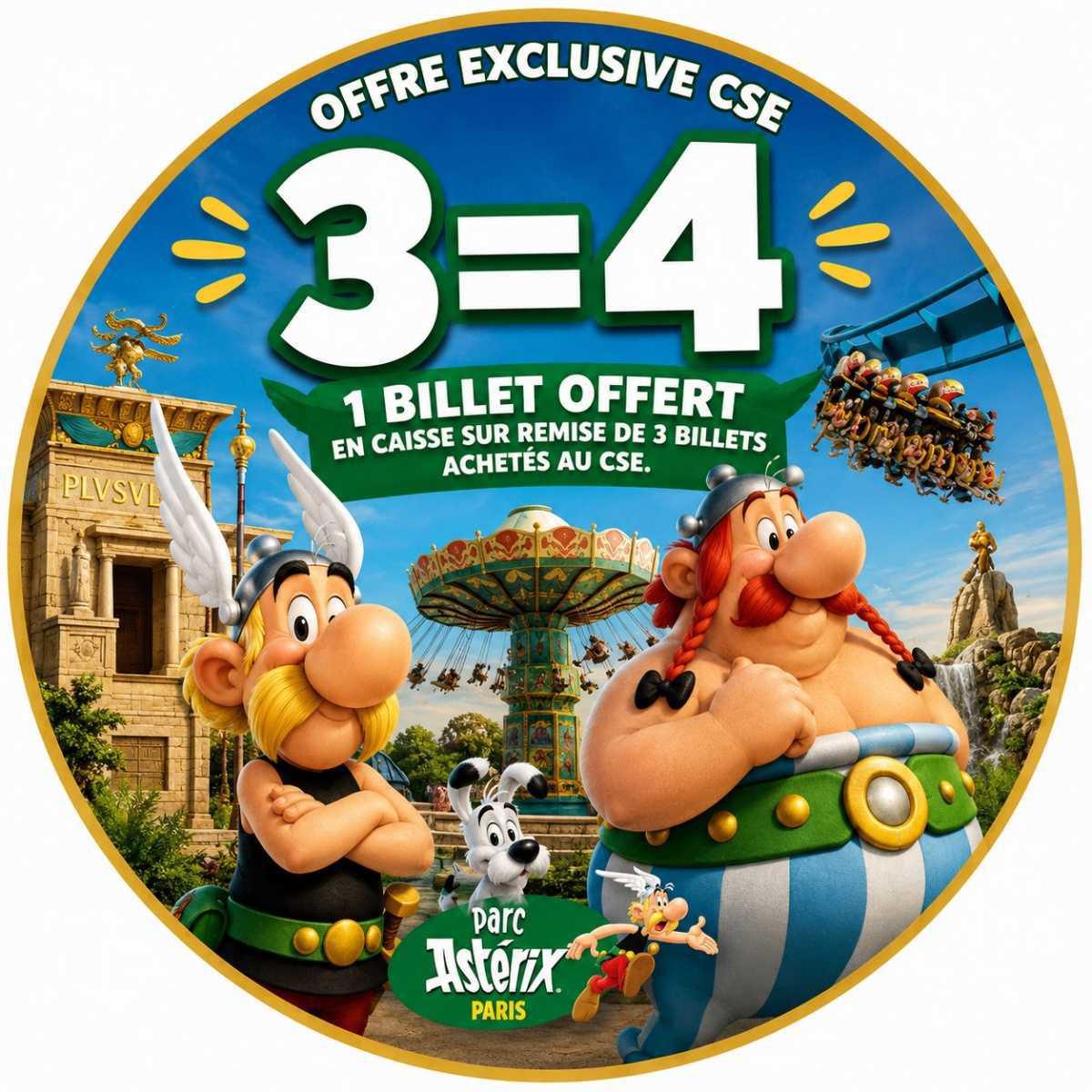 Asterix : offre 3 = 4 Asterix : offre 3 = 4