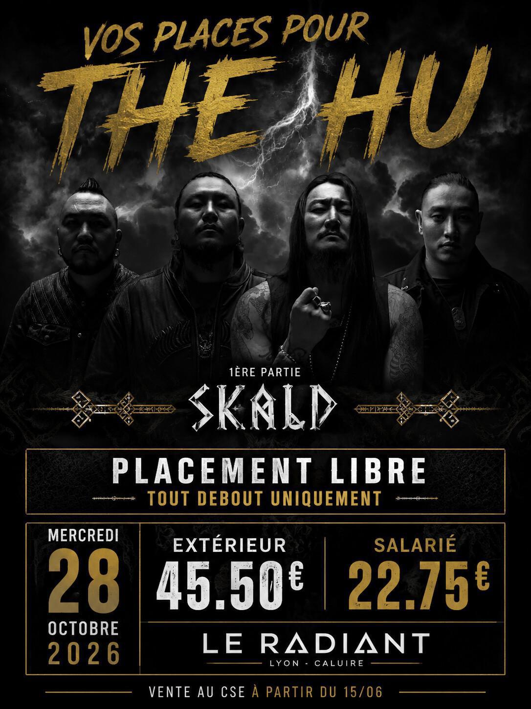 THE HU au Radiant le mercredi 28 octobre 2026