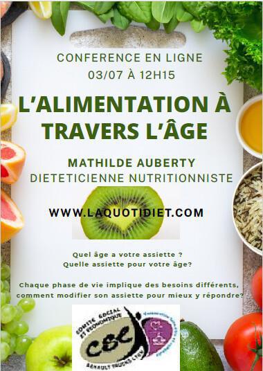 Conférence : L' Alimentation à travers l'âge
