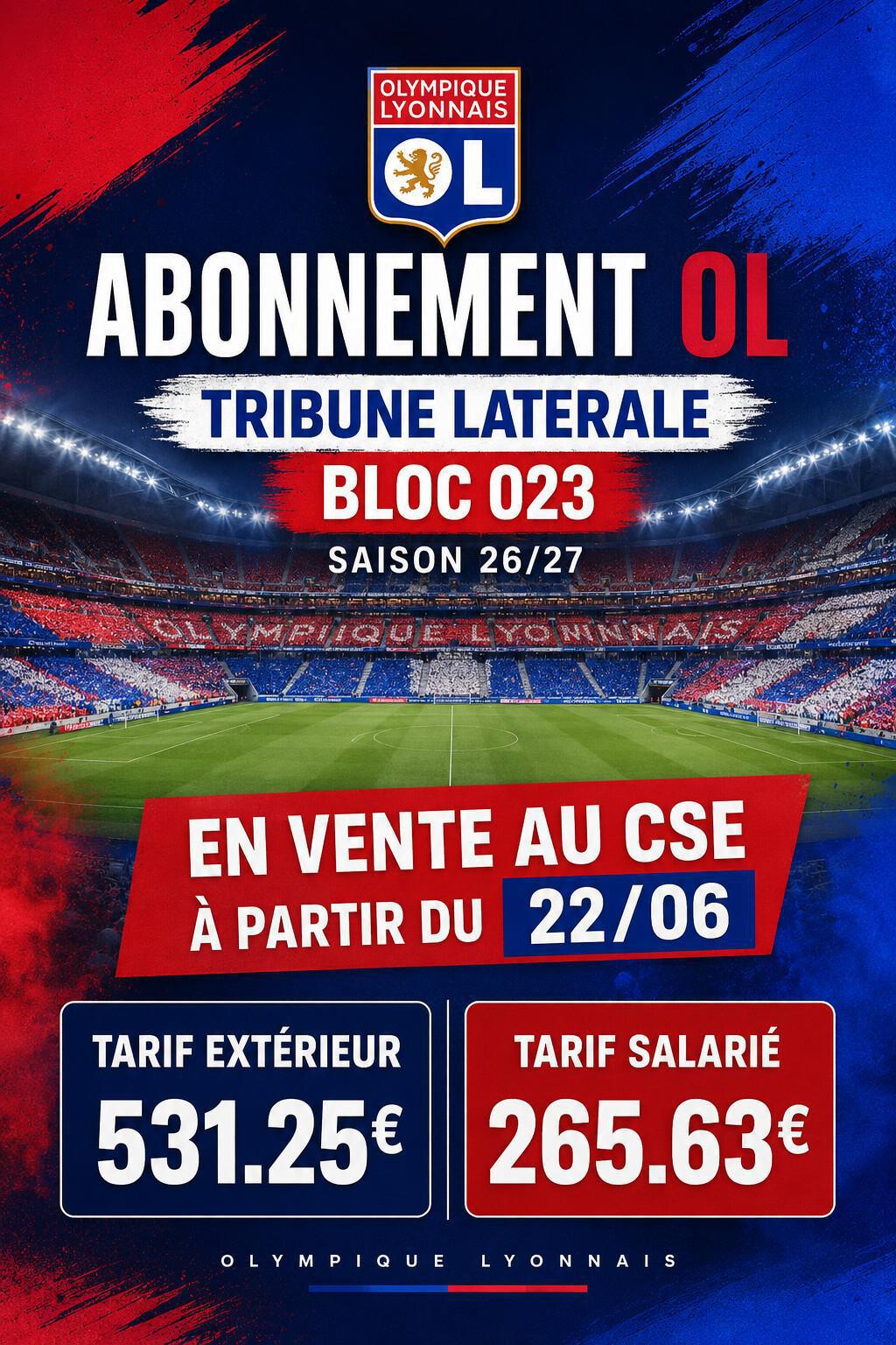 Abonnement OL 26/27