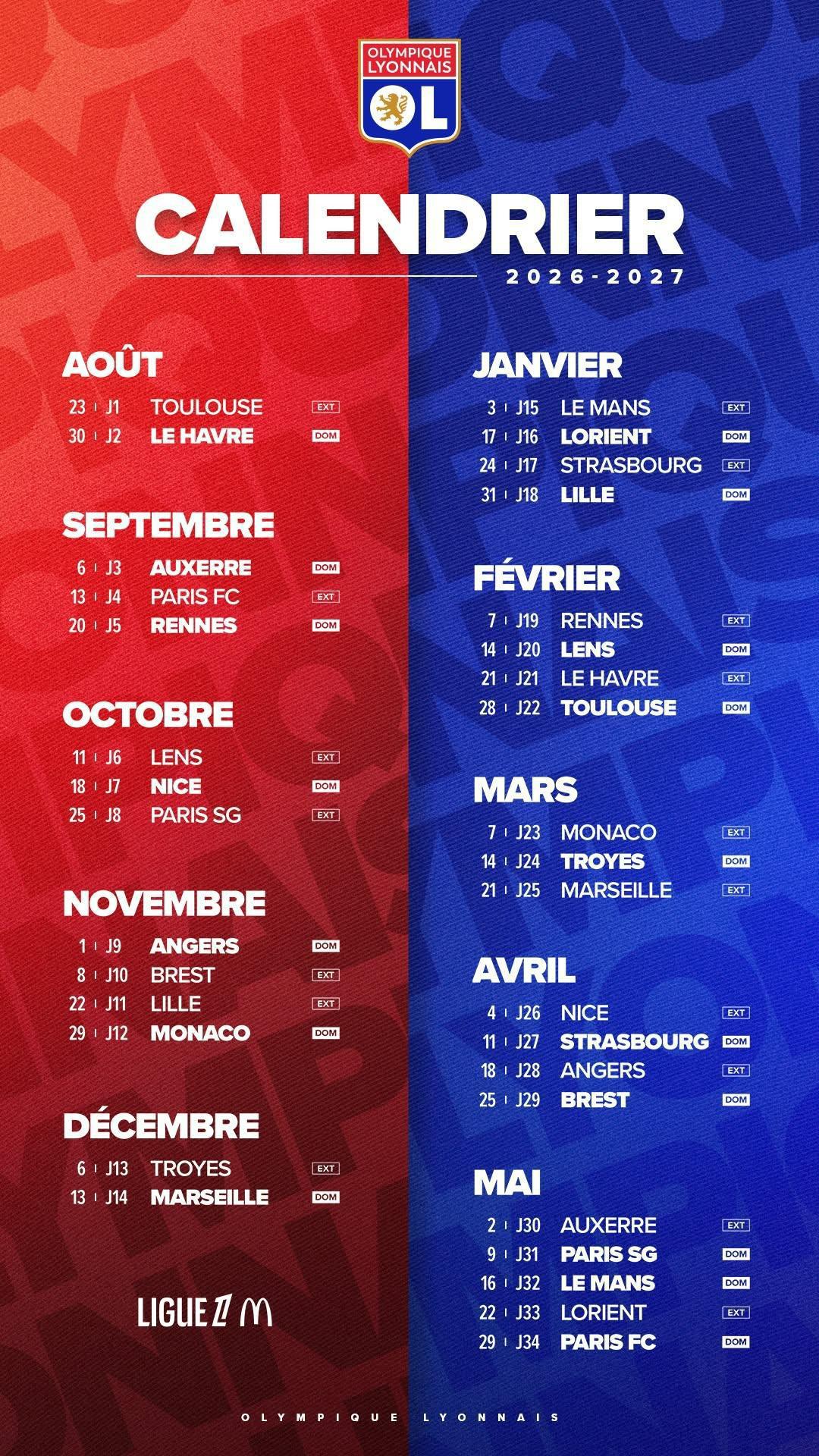 Abonnement OL 26/27
