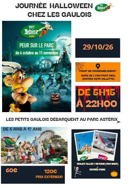 Journée Enfance Au Parc Astérix le 29/10/26