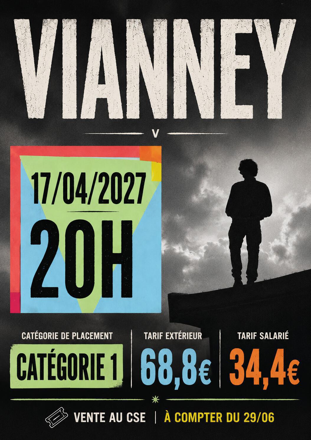 VIANNEY - 17/04/2027 - 20H à la LDLC ARENA VIANNEY - 17/04/2027 - 20H à la LDLC ARENA