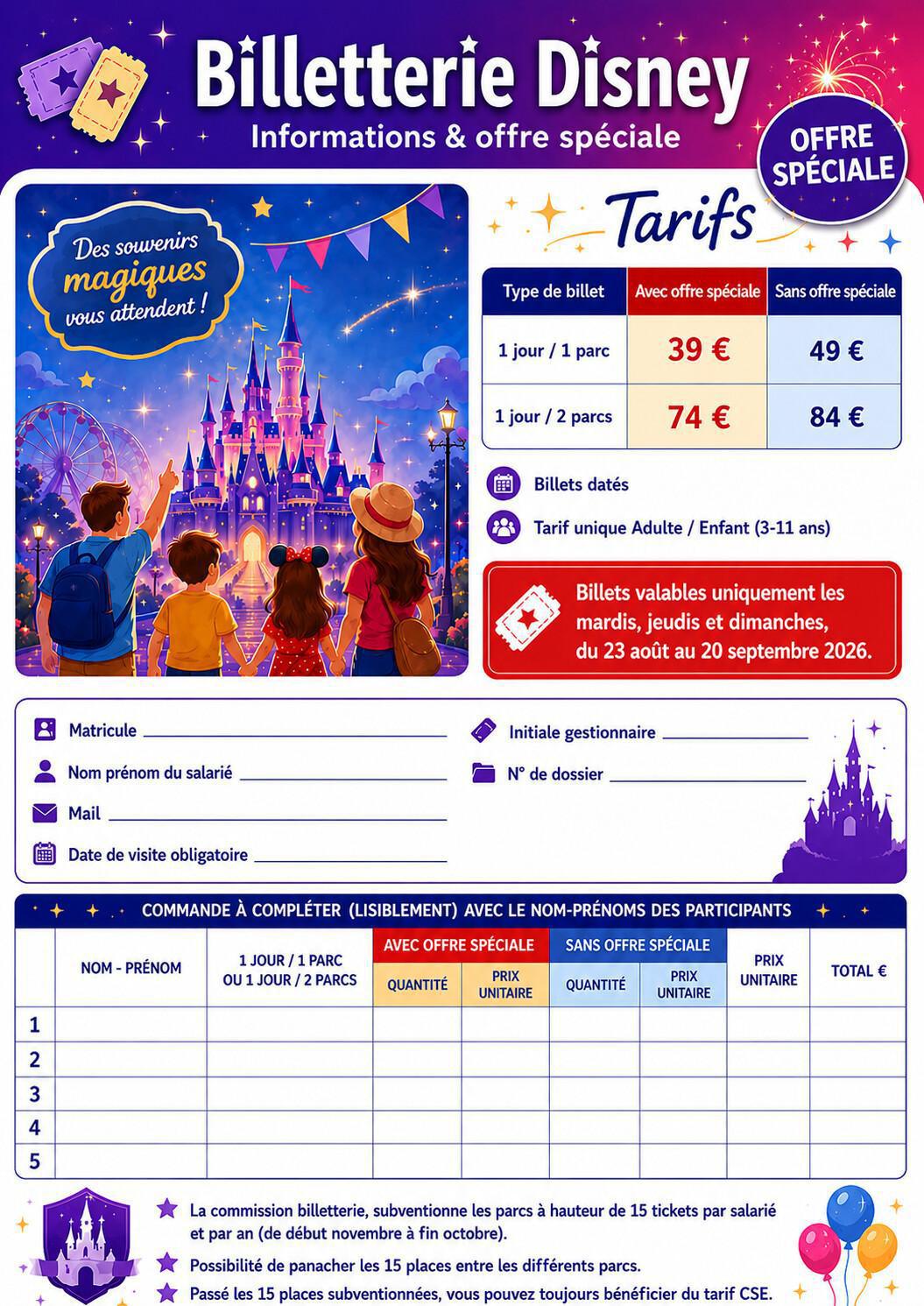 Offre spéciale : Disney