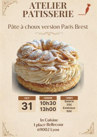 ATELIER PATiSSERIE : PARIS-BREST 31/10/26