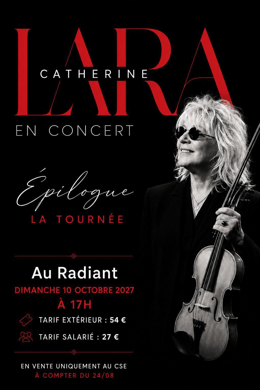 CATHERINE LARA le dimanche 10/10/27 au Radiant CATHERINE LARA le dimanche 10/10/27 au Radiant