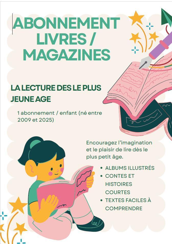 Abonnements Magazines pour les enfants nés entre 2009 et 2025 Abonnements Magazines pour les enfants nés entre 2009 et 2025
