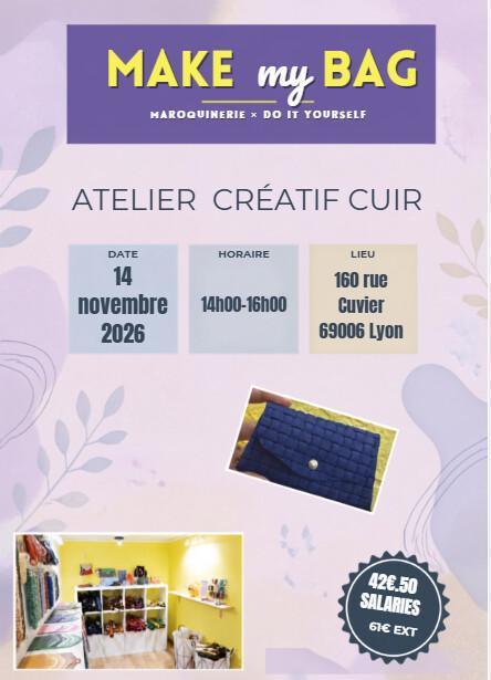 ATELIER CREATIF CUIR LE 14/11/26