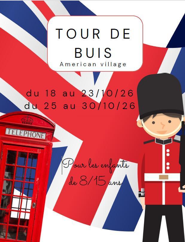 Colonie American village à la Tour de Buis - enfants de 8/15 ans - Automne 2026 Colonie American village à la Tour de Buis - enfants de 8/15 ans - Automne 2026