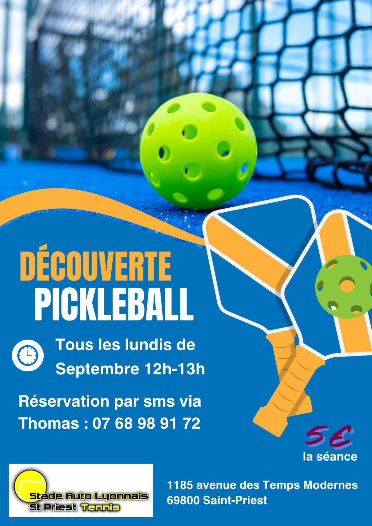 Découverte Pickleball SAL Tennis