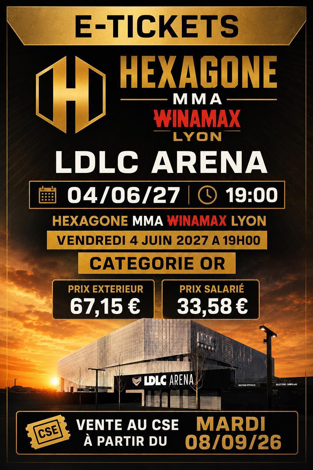 HEXAGONE MMA WINAMAX le vendredi 4 juin 2027