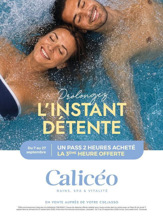 offre Calicéo 2h = 3h