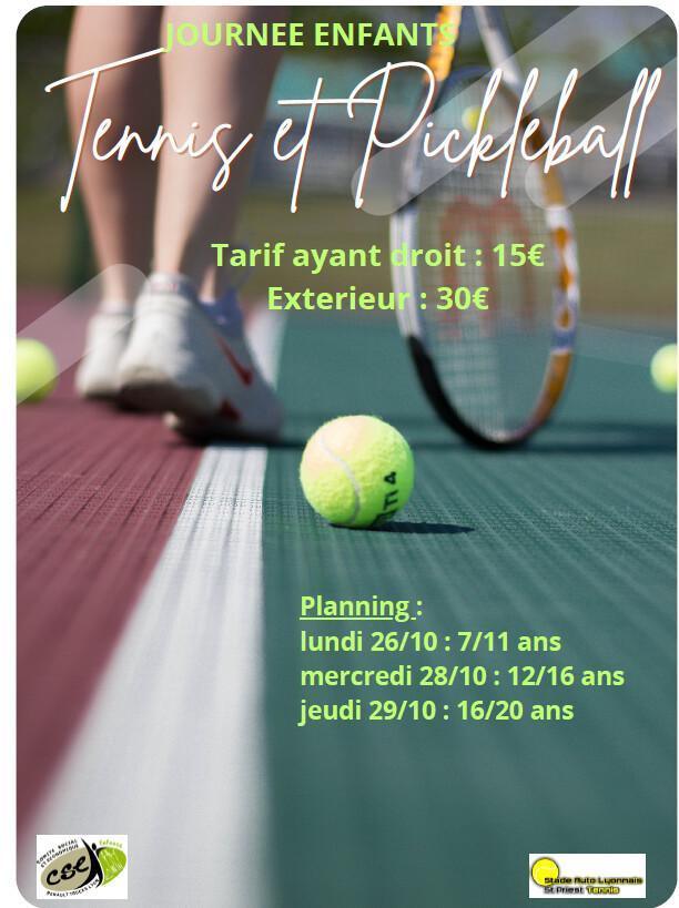 journée enfant : découverte du tennis / Automne journée enfant : découverte du tennis / Automne