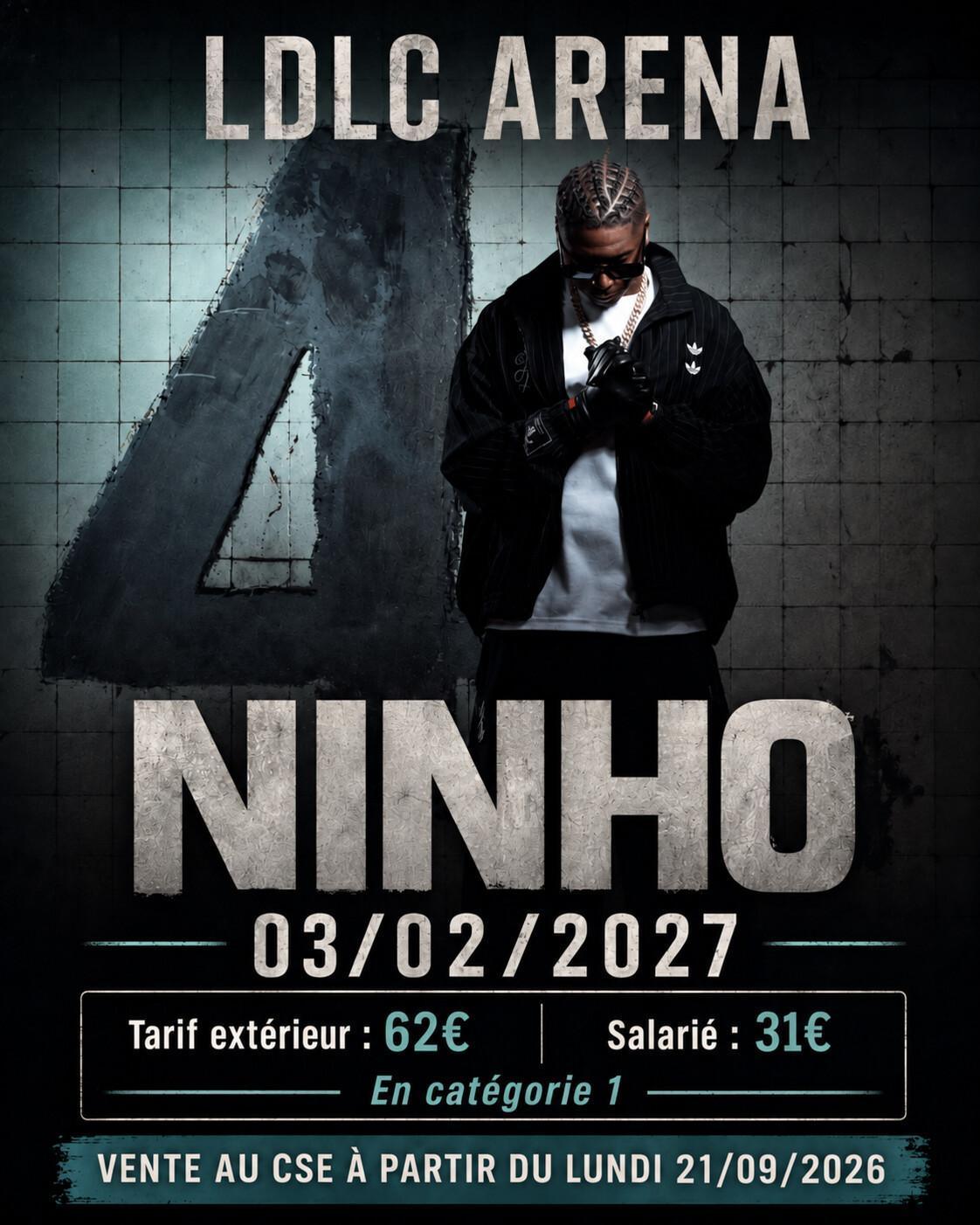 NINHO à la LDLC Arena le 03/02/2027