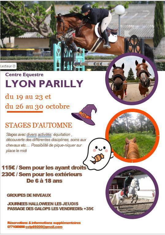 Stage enfants EQUITATION - Automne Stage enfants EQUITATION - Automne