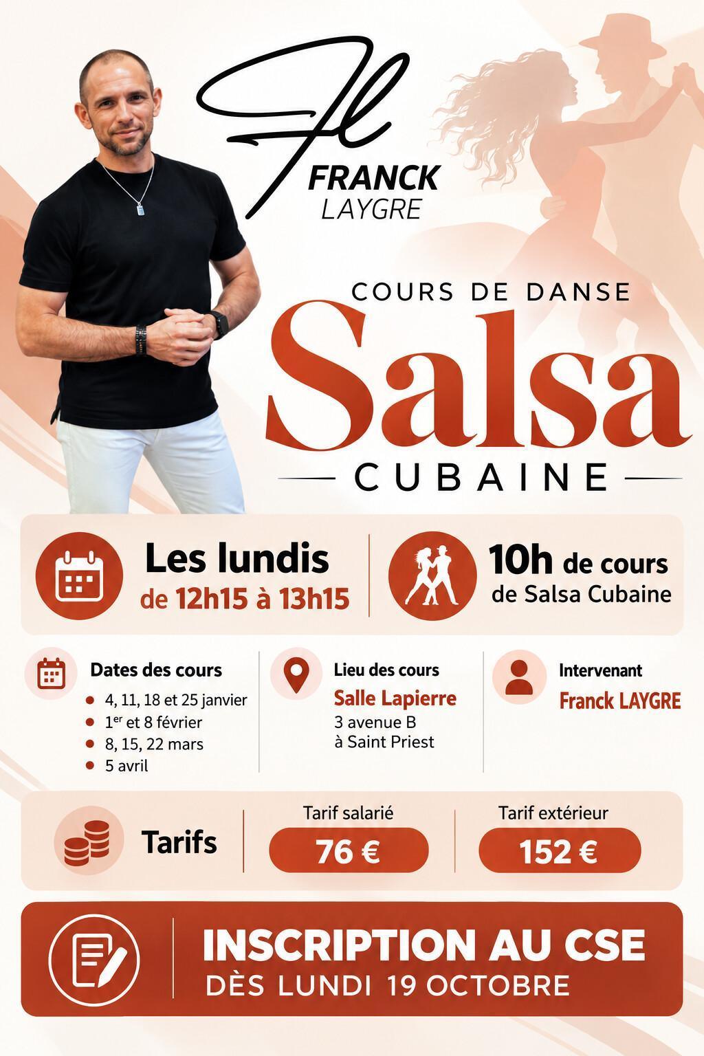 Cours de Salsa Cubaine Cours de Salsa Cubaine