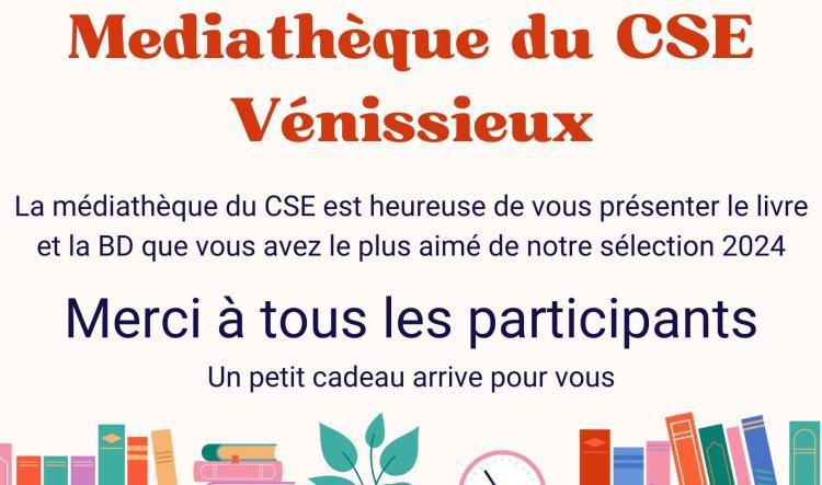 Résultat sélection médiathèque 2024
