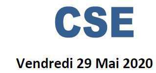 Information CSE 29 mai 2020
