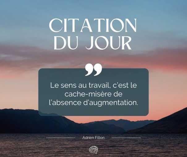 Une culture où le "sens au travail" devient une façade. Une culture où le "sens au travail" devient une façade.
