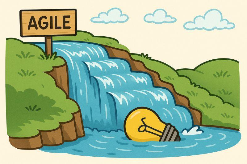 Agile n’est qu’un «Waterfall» déguisé et ca tue l’innovation