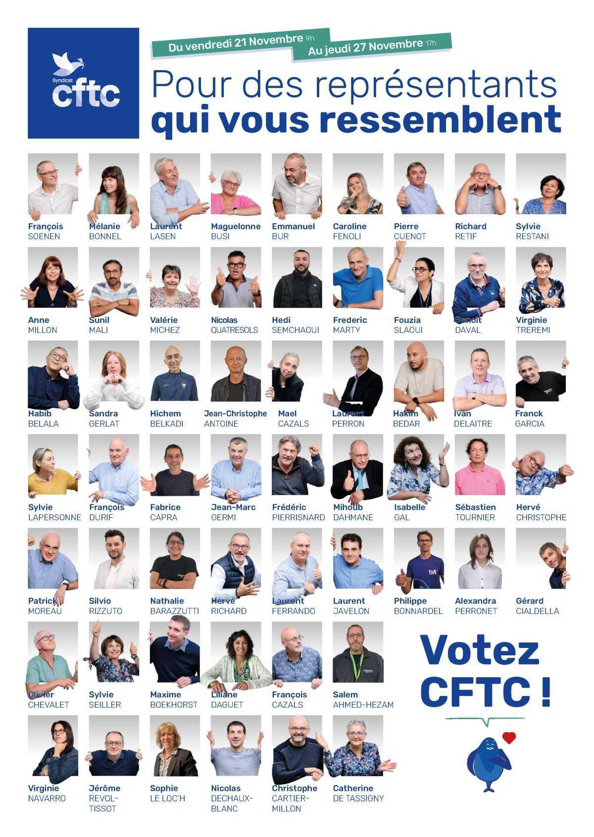 Découvrez l'équipe CFTC de Grenoble