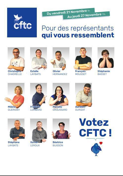 Découvrez l'équipe CFTC d'Angoulême