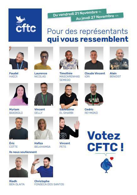 Découvrez l'équipe CFTC de Carros