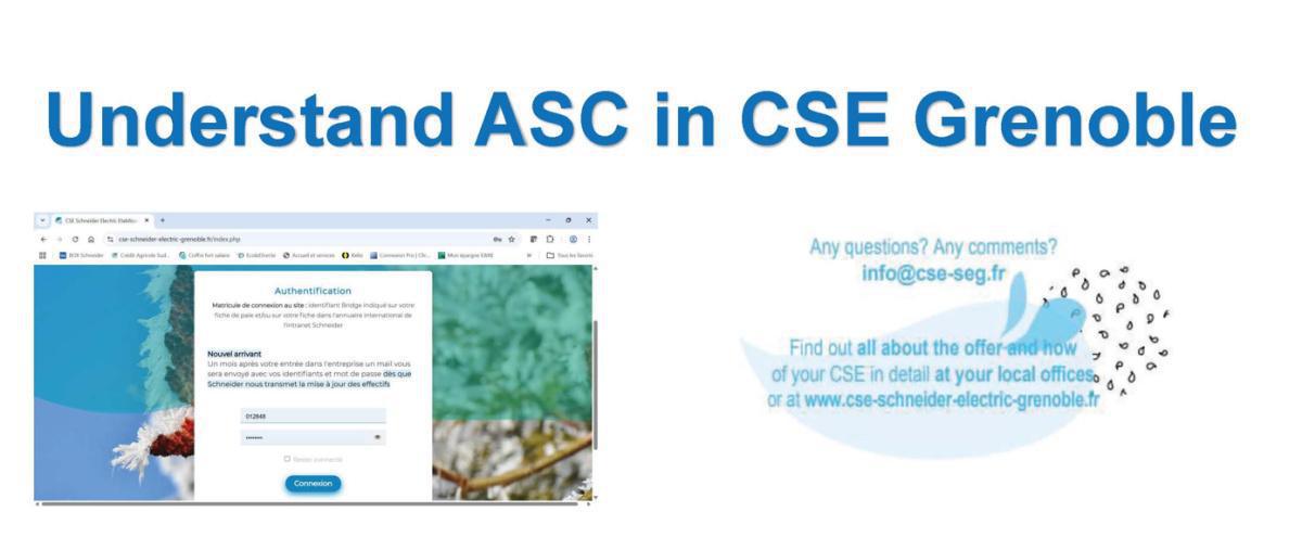 Understand Social and Cultural Activities (ASC) in CSE Grenoble Understand Social and Cultural Activities (ASC) in CSE Grenoble