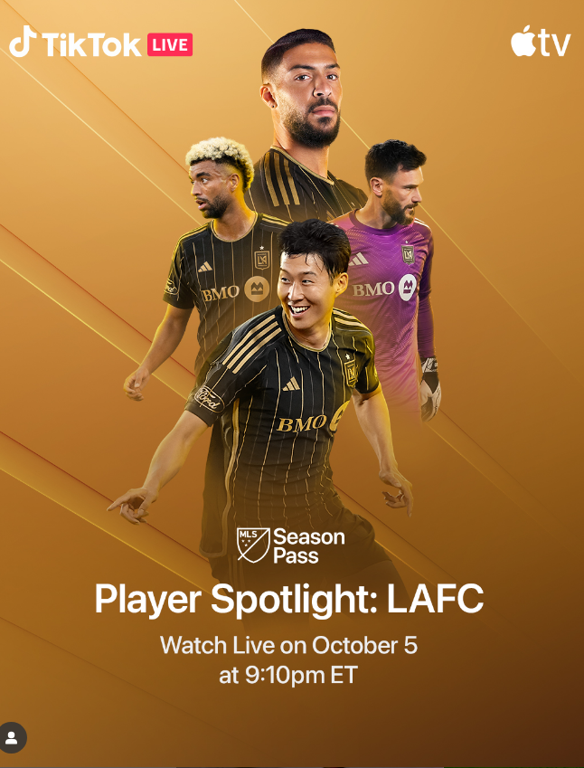 LAFC  경기를 TIK TOK 을 통해서 시청 가능!